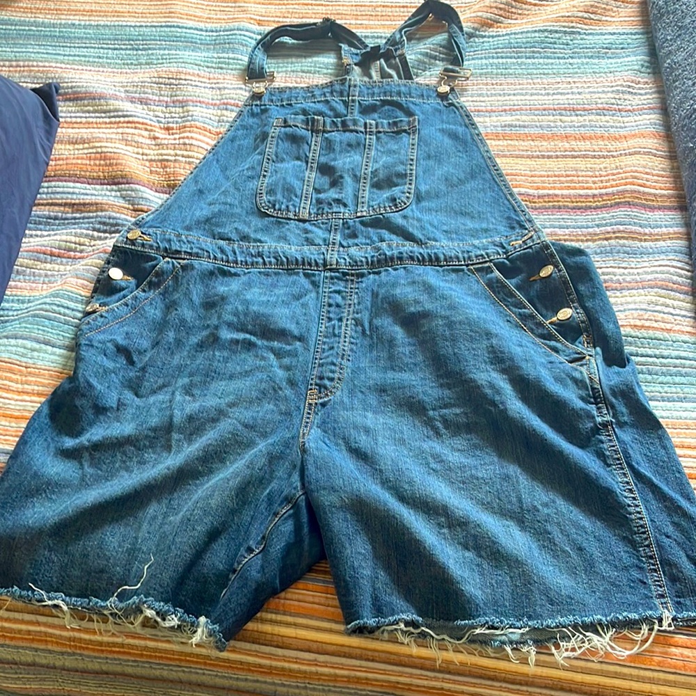 Denim short jumpsuit Gap
